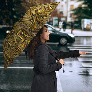 Saxophone Gold Pattern Umbrella