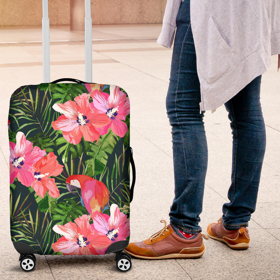 Parrot Leaves Pattern Luggage Covers
