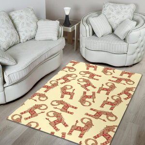 Yule Goat or Christmas goat Pattern Area Rug
