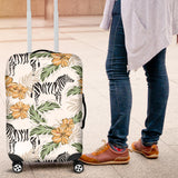 Zebra Hibiscus Pattern Luggage Covers