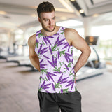 Lavender Pattern Men Tank Top