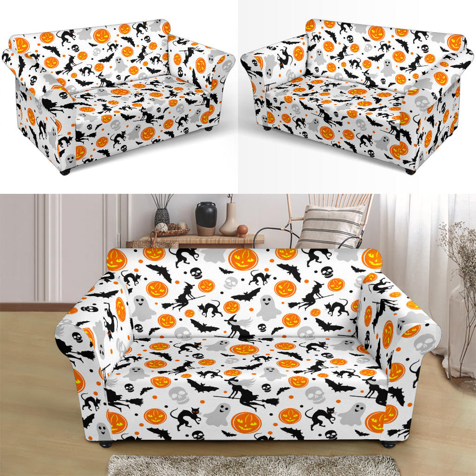 Halloween Pattern Loveseat Couch Slipcover