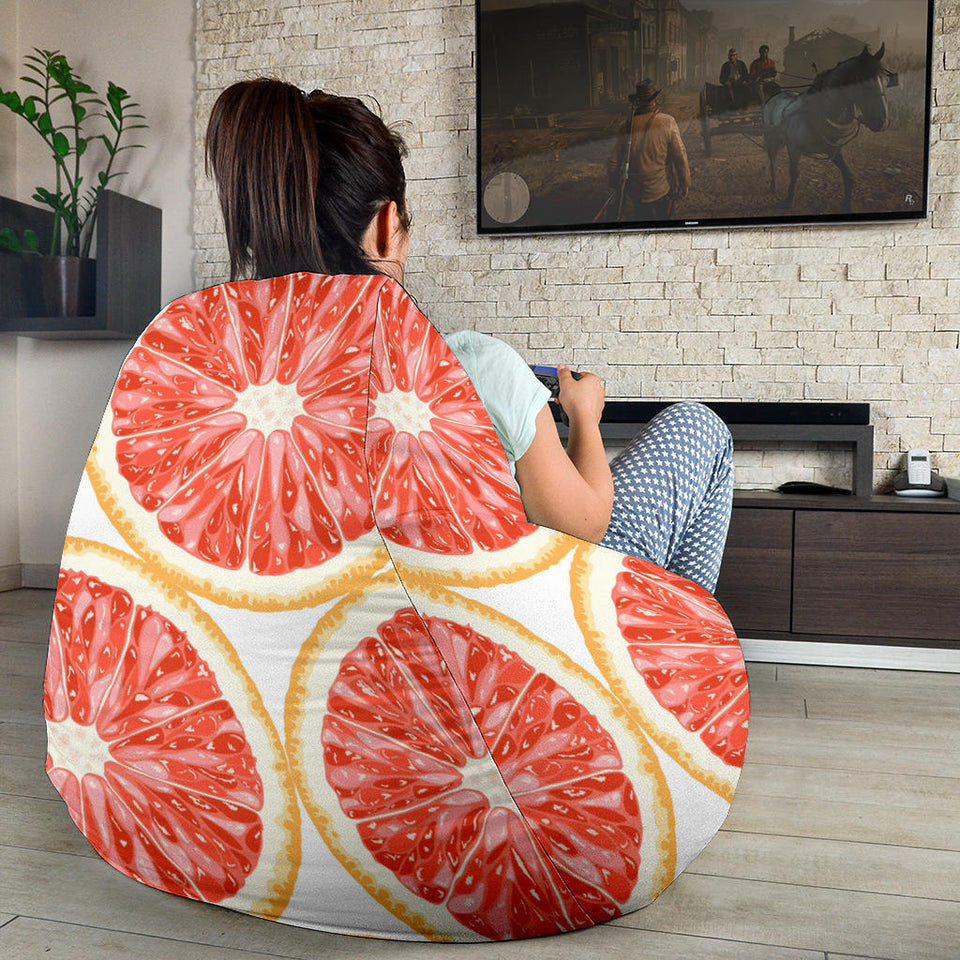 Sliced Grapefruit Pattern Bean Bag Cover