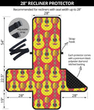 Classic Guitar Theme Pattern Recliner Cover Protector