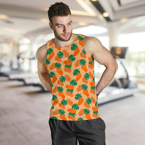 Papaya Leaves Pattern Men Tank Top