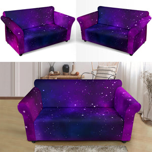 Pink Space Galaxy Pattern4 Loveseat Couch Slipcover