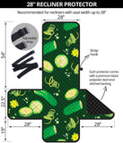 Cucumber Pattern Background Recliner Cover Protector