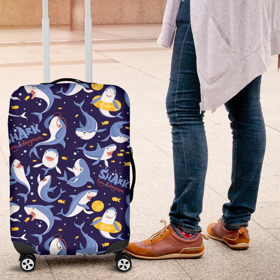 Shark Funny Pattern Luggage Covers