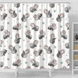 Sleep Raccoon Pattern Shower Curtain Fulfilled In US