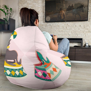 Colorful Sea Lion Pattern Bean Bag Cover