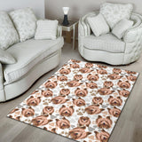 Yorkshire Terrier Pattern Print Design 04 Area Rug