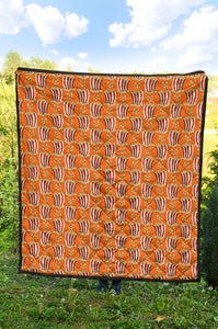 Popcorn Pattern Print Design 05 Premium Quilt