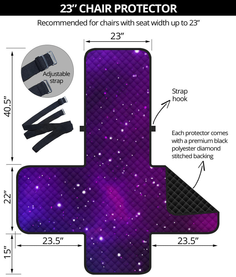 Pink Space Galaxy Pattern4 Chair Cover Protector