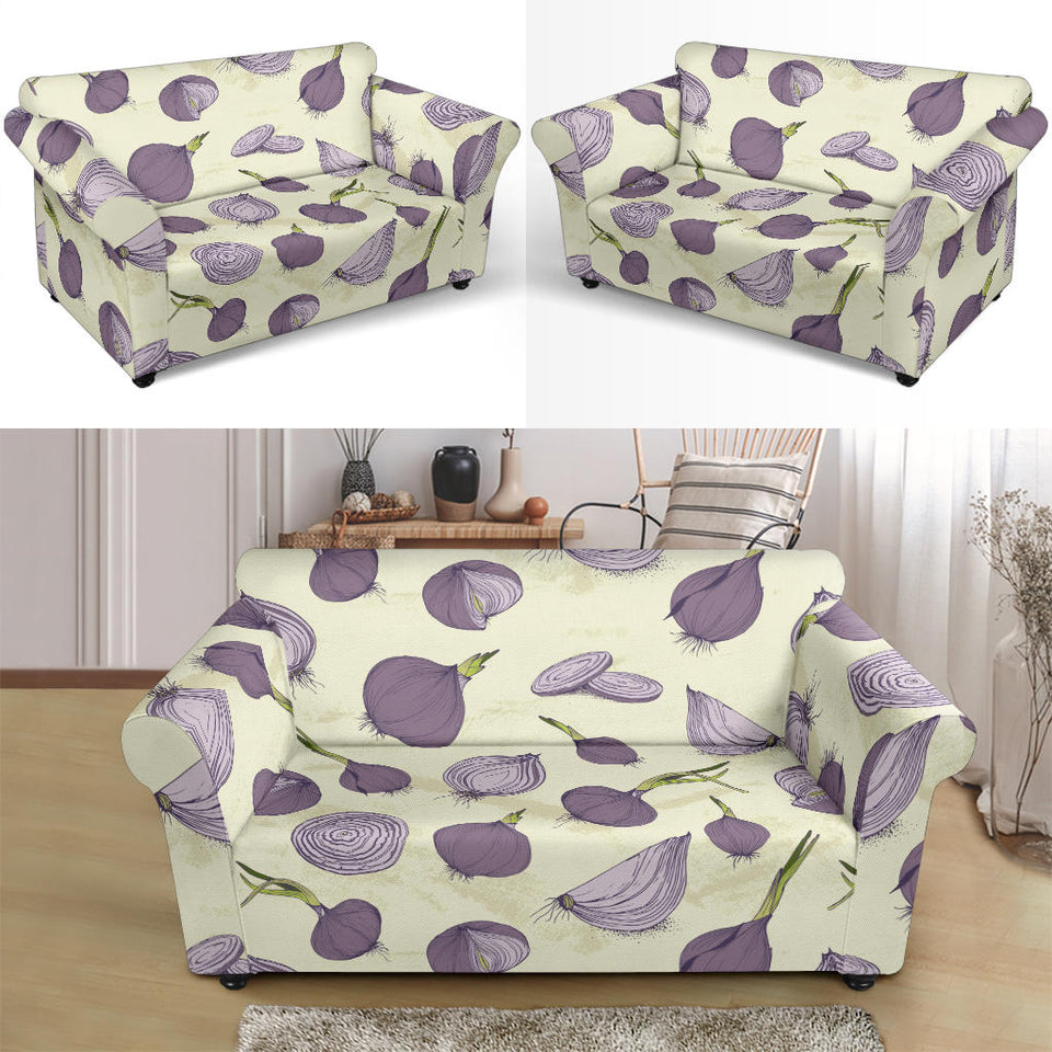 Onion Pattern Set Loveseat Couch Slipcover