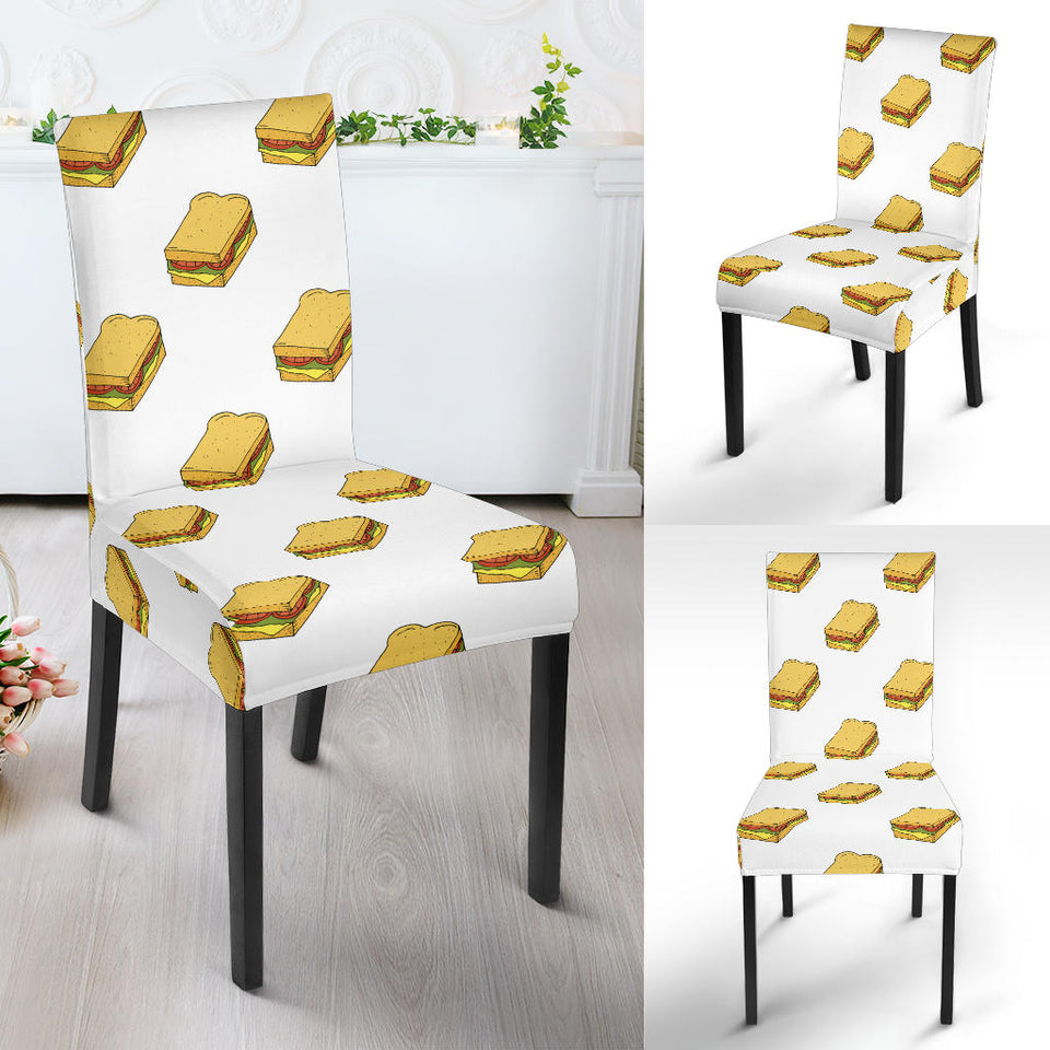 Sandwich Pattern Print Design 04 Dining Chair Slipcover