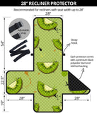 Kiwi Pattern Background Recliner Cover Protector