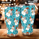 Snowman Chirstmas Pattern Tumbler