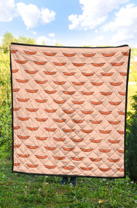 Sausage Pattern Print Design 01 Premium Quilt