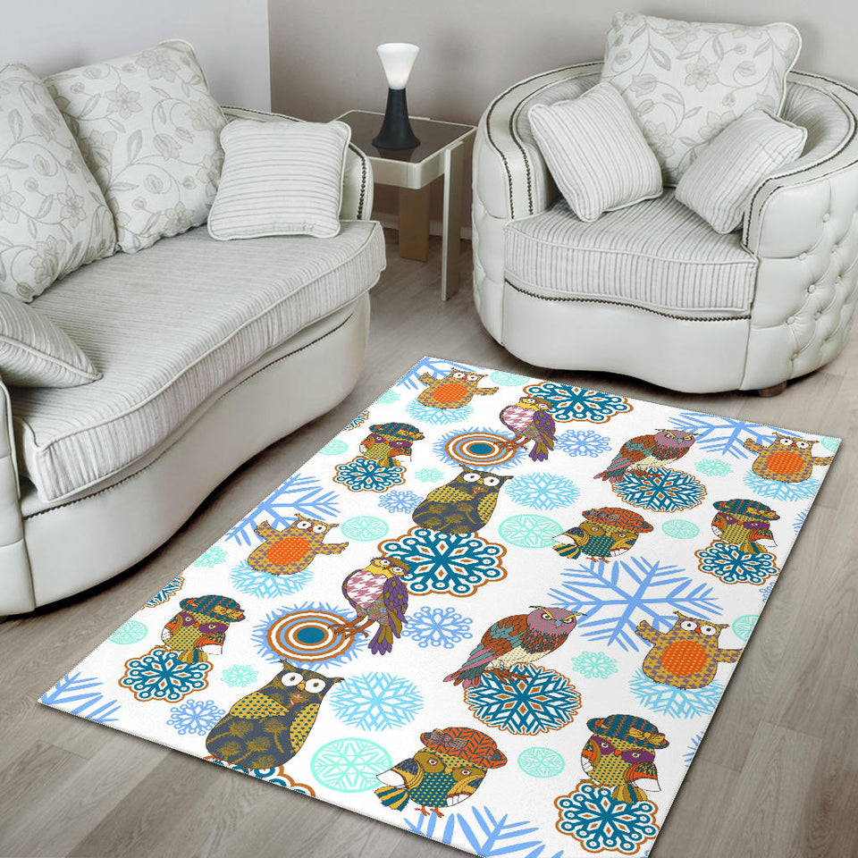 Owl Pattern Area Rug