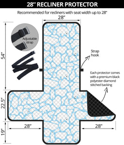 Polar Bear Ice Pattern Recliner Cover Protector