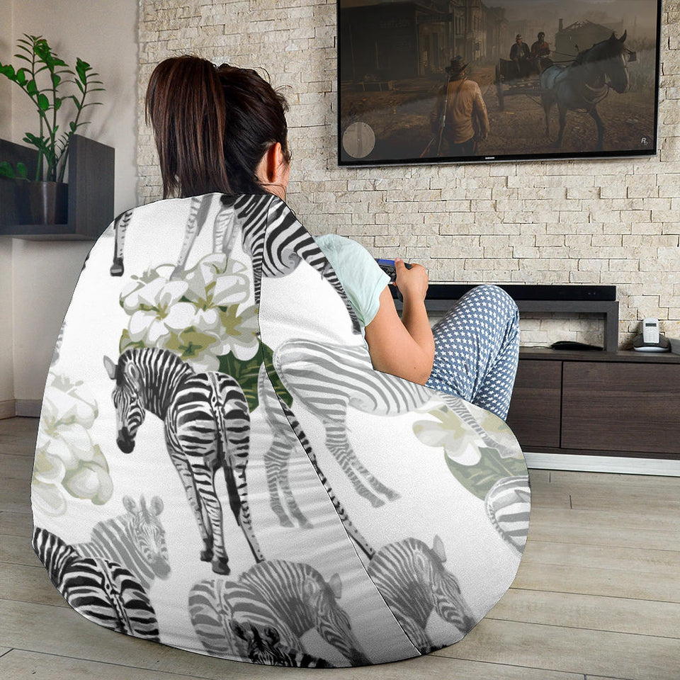 Zebra Pattern Bean Bag Cover