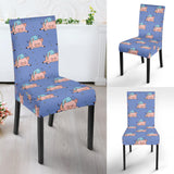 Pig Pattern Print Design 03 Dining Chair Slipcover