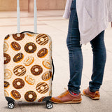 Chocolate Donut Pattern Luggage Covers