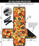 Pizza Texture Pattern Recliner Cover Protector