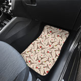 Eiffel Tower Pattern Print Design 03 Front and Back Car Mats