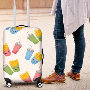 Colorful French Fries Pattern Luggage Covers