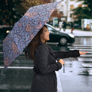 Yorkshire Terrier Pattern Print Design 02 Umbrella