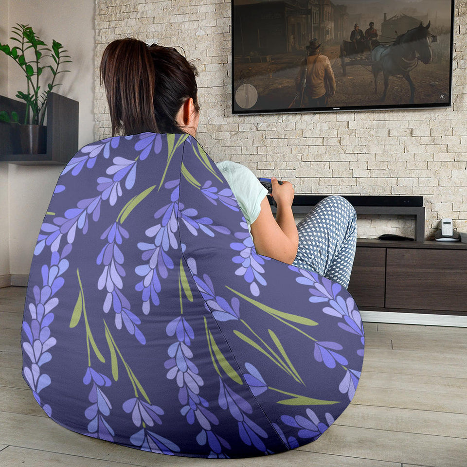 Lavender Theme Pattern Bean Bag Cover