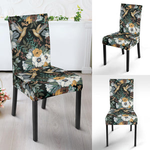 Hummingbird Pattern Print Design 05 Dining Chair Slipcover