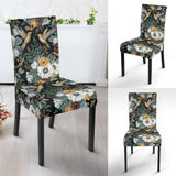 Hummingbird Pattern Print Design 05 Dining Chair Slipcover