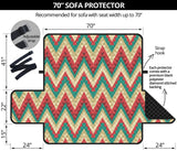 Zigzag Chevron Pattern Sofa Cover Protector