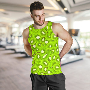 Sliced Kiwi Pattern Men Tank Top