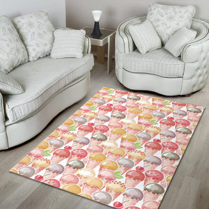 Ice Cream Cone Pattern Area Rug