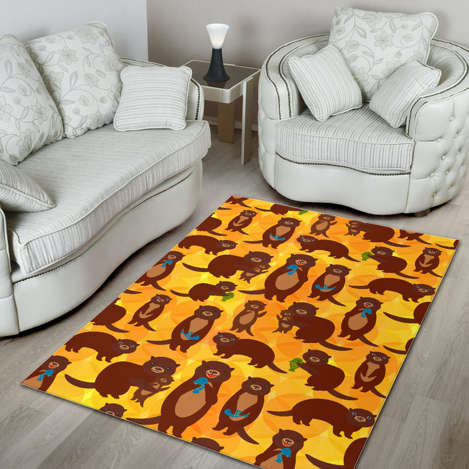 Otter Pattern Area Rug