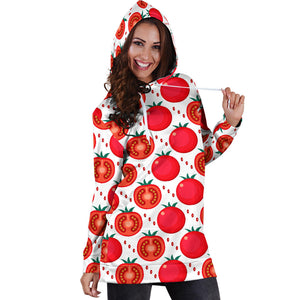 Tomato Pattern Women Hoodie Dress