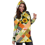 Sunflower Pattern Women Hoodie Dress