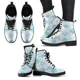 Octopus Blue Pattern Leather Boots