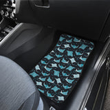 Stingray Pattern Print Design 04 Front Car Mats