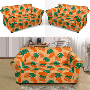 Papaya Leaves Pattern Loveseat Couch Slipcover