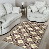 Beagle with Sunglass Pattern Area Rug