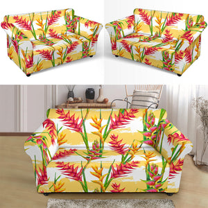 Heliconia Pattern Loveseat Couch Slipcover