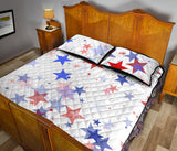 USA Star Pattern Quilt Bed Set