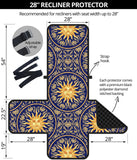 Sun Pattern Recliner Cover Protector