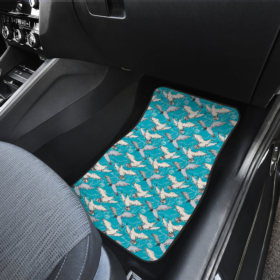 Seagull Pattern Print Design 03 Front Car Mats