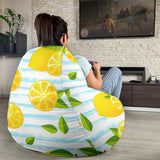 Lemon Pattern Stripe Background Bean Bag Cover