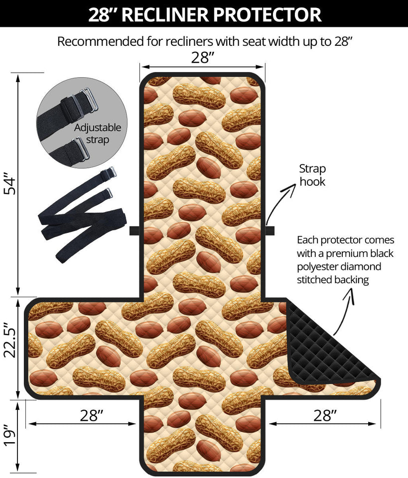 Peanut Pattern Recliner Cover Protector